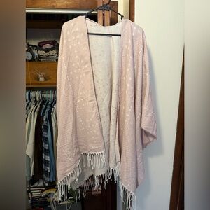 Gentle Fawn Soft Pink Fringed Wrap